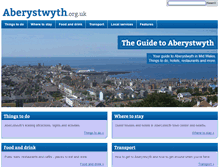 Tablet Screenshot of aberystwyth.org.uk